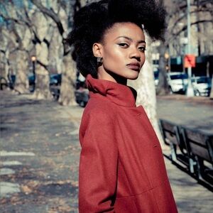 J. Crew Burgundy Pea Coat